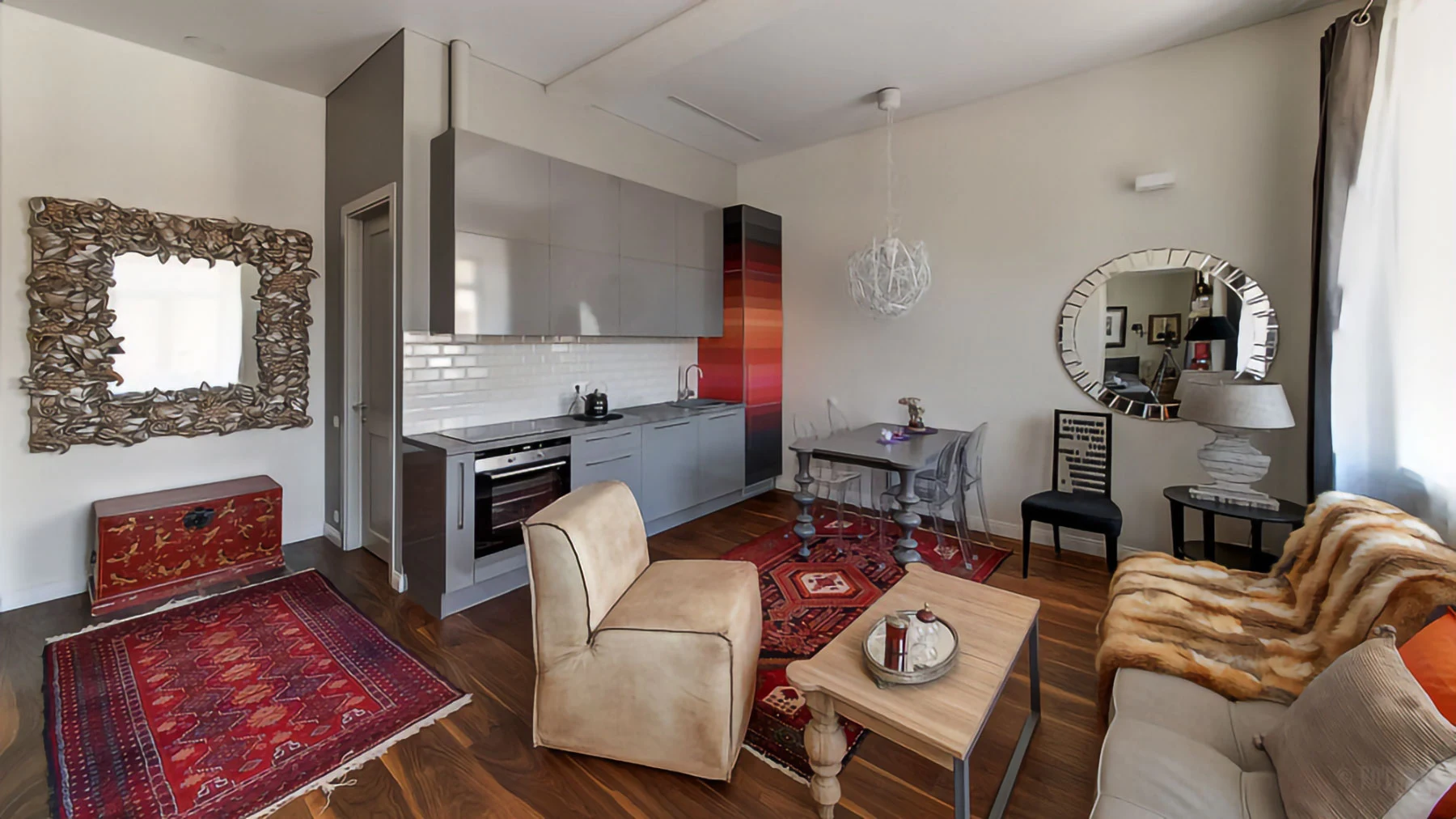 Red Apartment 2018 interior by be saiko!